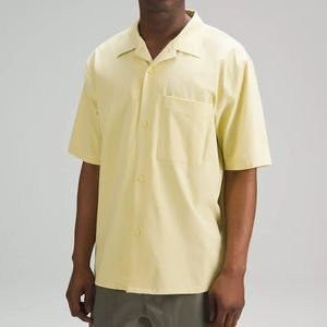 lululemon Yellow Tech Button Down Shirt